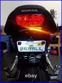 Honda CBR 650F SS Fender Eliminator with Red LED Turn Signals Red Lens CBR650F