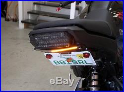 Honda Grom MSX125 SS Fender Eliminator Kit with Amber LED Turn Signal Light Bar S