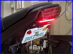Honda Grom MSX125 SS Fender Eliminator Kit with Red LED Turn Signal Light Bar C