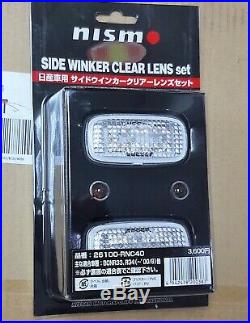 JDM Front LED Clear Turn Signal Blinker Fender Lights Nissan GTR R34 R33 NISMO