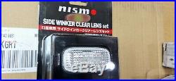 JDM Front LED Clear Turn Signal Blinker Fender Lights Nissan GTR R34 R33 NISMO