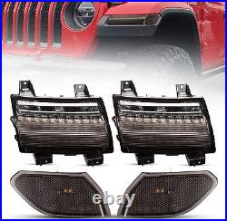 JL LED Fender Light Kit, LED Sequential Flashing Turn Signal with DRL + Side Ma