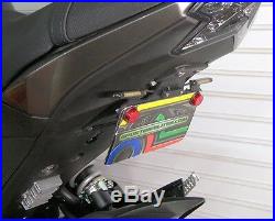 Kawasaki Z125 Pro SS Fender Eliminator Kit with Amber LED Turn Signals Clear