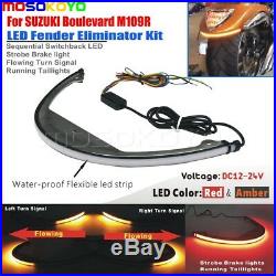 LED Brake Turn Signal Taillight Fender Eliminator Kit for Suzuki Boulevard M109R