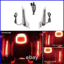 LED Brake Turn Signal rear Fender light For Harley Touring Road Glide KING 14-23