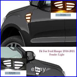 LED DRL Fender Light Side Indicator Light Driving Turn Signal Ford Ranger 16-21