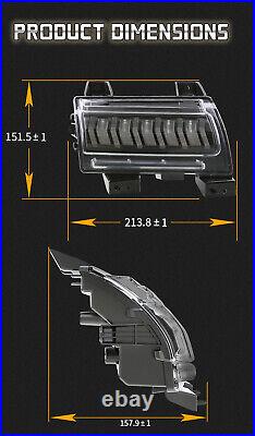 LED Fender Sequential Turn Signal Lights DRL For Jeep Wrangler JL Sport 2018+