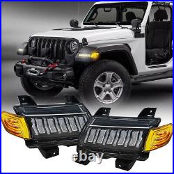 LED Fender Sequential Turn Signal Lights For Jeep Wrangler JL Rubicon 2018-2022