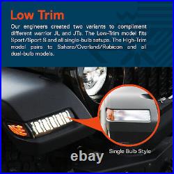 LED Fender Side Marker Turn Signal Light for Jeep JL/JT Sport & S Low-Trim