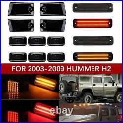 LED Roof Side Light+Fender Turn Signal Lamp For Hummer H2 03-09 H2 SUT 05-09