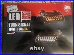 LED Sequential Fender Turn Signal Lights, Jeep Wrangler JL Sahara 2018-2023 FS