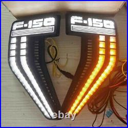 LED Side Fender Marker Light for Ford F150 Raptor 2021 2022 Dynamic Turn Signal