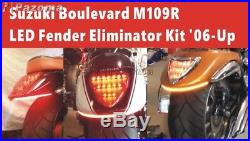 LED Turn Signal Fender Light Bar Eliminator Kit For Suzuki Boulevard M109R / M90