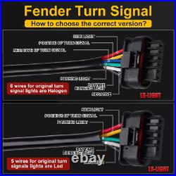 LED Turn Signal Lights DRL Side Marker Light for Jeep Wrangler Rubicon Sahara JL
