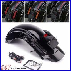 LED Turn Signals Rear Fender System For Harley FLHR Electra Glide FLHX 2014-2023