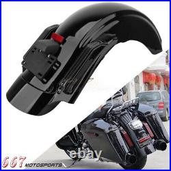 LED Turn Signals Rear Fender System For Harley FLHR Electra Glide FLHX 2014-2023