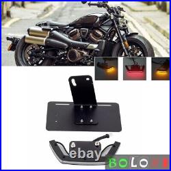 License Plate & Turn Signal Brake Light For Harley Sportster S RH1250S 2021-2023