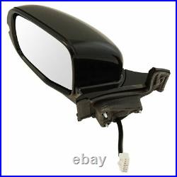 Mirror Power Heated Memory Turn Signal Gloss Black Driver Side Left LH for Pilot