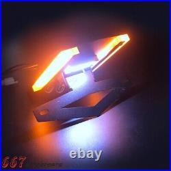 Motorcycle Tail Tidy with LED Turn Signal Light For Kawasaki Ninja H2 H2R 2015-19