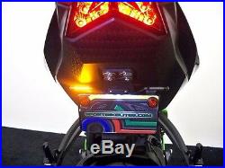 NINJA ZX6R SS FENDER ELIMINATOR with LED Turn Signals & Brake 09-18 ZX-6R CLEAR
