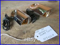 NOS 1960'S GM RARE Accessory TOP of FRONT FENDER AMBER SIGNAL LIGHTS 2234224