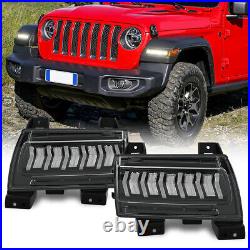 New Fender LED Turn Signal Lights Lamp for Jeep Wrangler JL Gladiator 2018-2023