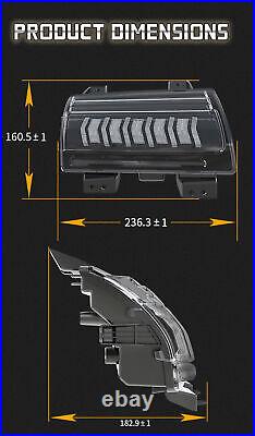 New Fender LED Turn Signal Lights Lamp for Jeep Wrangler JL Gladiator 2018-2023