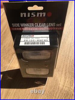 Nismo s15 R33 R34 Fender Side Turn Signal Marker Winker Clear Lense Light Jdm