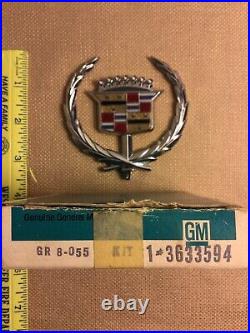 Nos 71 78 Cadillac Eldorado Fleetwood Deville Hood Ornament Emblem Gm Trim