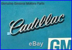 Nos 80 96 Cadillac Trunk Script Emblem Deck LID Genuine Oem Gm Trim