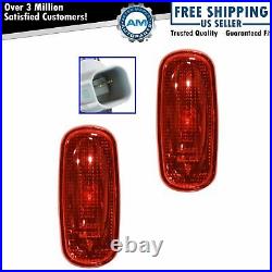 OEM Fender Bed Side Marker Light Lamp Red Pair Set for Dodge Ram 3500 Dually DRW