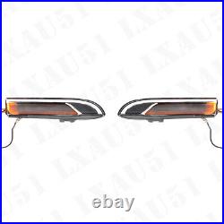 Pair Front Fender Turn Signal Light Lamp For Porsche Panamera 970 2014-2016