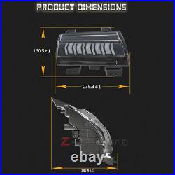 Pair LED Fender Lights Sequential Turn Signal For Jeep Wrangler JL 2018-2023