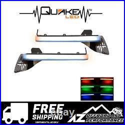 Quake LED Slim DRL Fender Chop Kit RGB Turn Signal Lights for Gladiator Overland