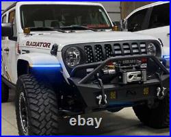 Quake LED Slim DRL Fender Chop Kit RGB Turn Signal Lights for Gladiator Overland