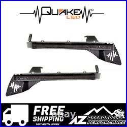 Quake LED Smoked Slim Fender Chop Kit DRL Turn Signal Lights for JL JLU JT Sport