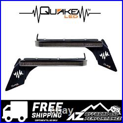 Quake LED Smoked Slim Fender Chop Kit DRL Turn Signal Lights for JL / JT Rubicon