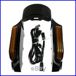 Rear Fender Extension Turn Signal Brake Running Fit For Harley Touring 2014-2019