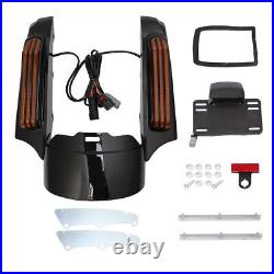 Rear Fender Fascia With LED Brake Turn Signal Light For Harley Touring 2014up