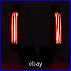 Rear Fender Fascia With LED Turn Signal Tail Light For Harley Touring models'14+