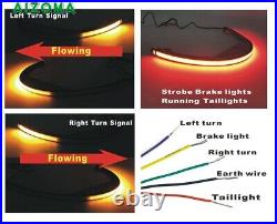 Rear Fender LED Brake Turn Signal Light Bar For Suzuki Boulevard M109R M90 06-up