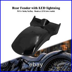 Rear Short Fender LED with Running Turn Signal Brake Light Fits For Harley Softail