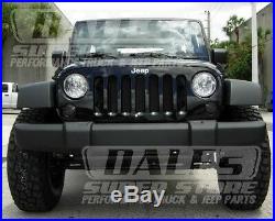 Recon Front Turn Signal & Side Fender SMOKED Lens Combo Jeep Wrangler JK 07-14
