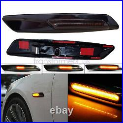 SMOKE LENS LED Fender Side Marker Light Turn Signal Lamp for BMW E90 E91 2004-12