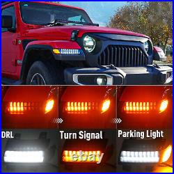 SUPAREE LED Fender Turn Signal Lights DRL for Jeep Wrangler JL Gladiator Rubicon