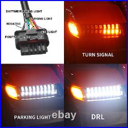 Sequencial LED Fender Lights Turn Signal Running Water DRL Lamps for Jeep JL JLU