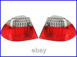 Set Left Right Outer Fender Genuine LED Taillights White Turn Signal For BMW E46
