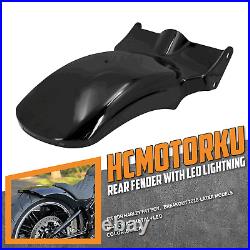 Short Oval Rear Fender with Turn Signal Fit For Softail Breakout Fatboy 18-23
