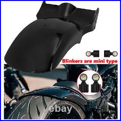 Short Rear Fender LED Mini Turn Signal Kit Fit For Harley Fat Boy Breakout 18-23