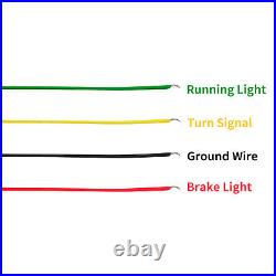 Short Rear Fender LED Mini Turn Signal Kit Fit For Harley Fat Boy Breakout 18-23